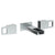 Watermark 35-2.2WF-ED2 Edge Wall Mounted 3 Hole Waterfall Lavatory Set With 6 3/8" Oa Spout