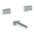 Watermark 35-5-ED1 Edge Wall Mounted 3 Hole Bath Set