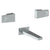 Watermark 35-5-ED3 Edge Wall Mounted 3 Hole Bath Set