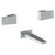 Watermark 35-5-ED3 Edge Wall Mounted 3 Hole Bath Set