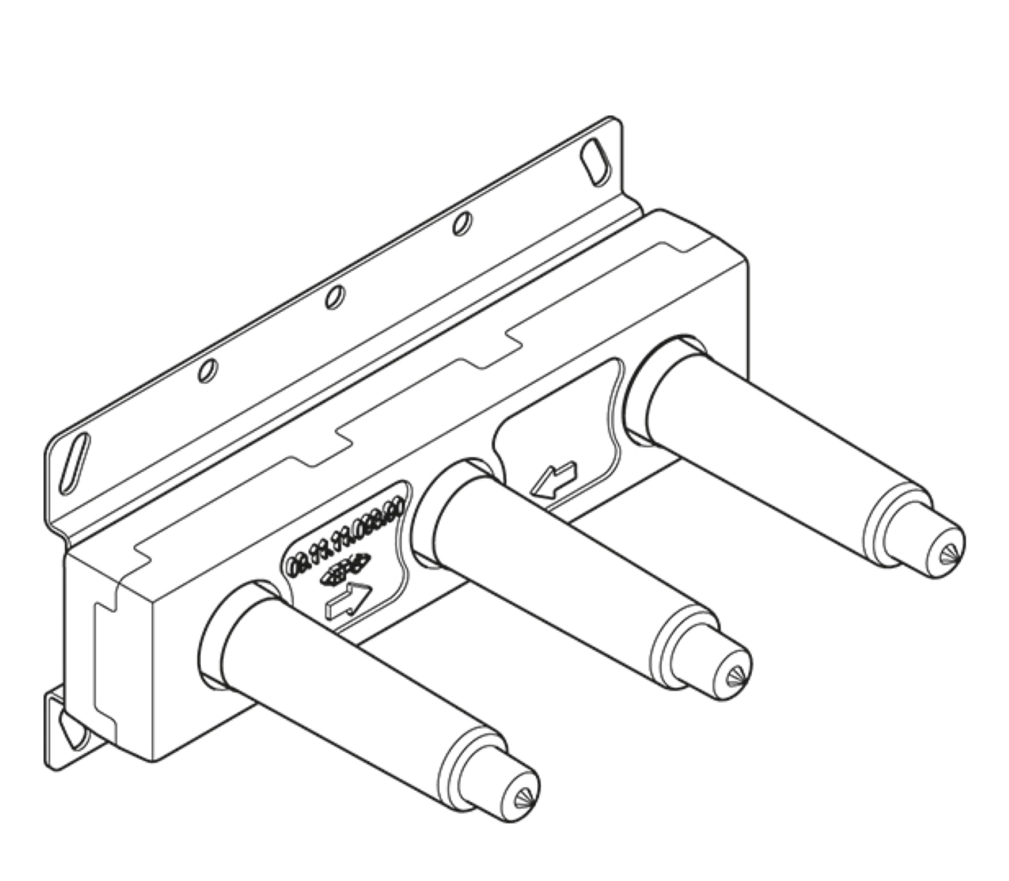 Dornbracht 35700970-900010 Rough For Wall-Mounted Faucet , Spout In Center