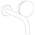 Watermark 36-1.2M-CM Wall Mounted 2 Hole Lavatory Set With 8 3/4" Spout - Parent