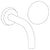 Watermark 36-1.2S-HL Zen Wall Mounted 2 Hole Lavatory Set With 6" Spout