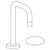 Watermark 36-1.3.18-WM Zen Deck Mounted 2 Hole Extended Square Spout Lavatory Set