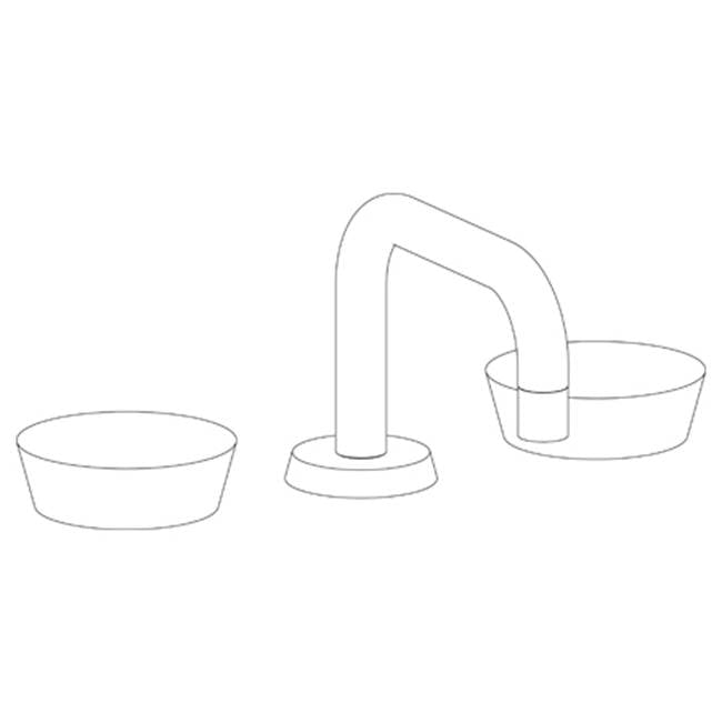 Watermark 36-2.17-CM Zen Deck Mounted 3 Hole Square Square Lavatory Set