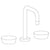 Watermark 36-2.18-IW Zen Deck Mounted 3 Hole Extended Square Spout Lavatory Set