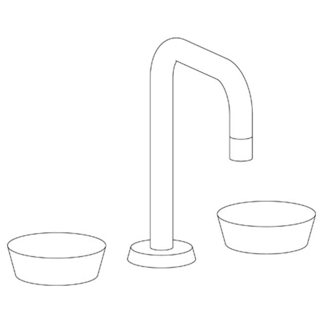 Watermark 36-2.18-IW Zen Deck Mounted 3 Hole Extended Square Spout Lavatory Set