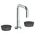 Watermark 36-2.18-NM Zen Deck Mounted 3 Hole Extended Square Spout Lavatory Set