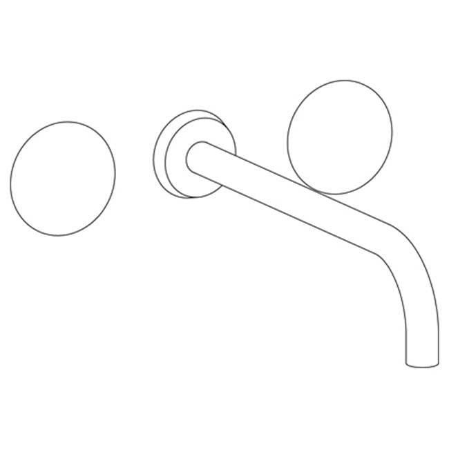 Watermark 36-2.2L-HL Zen Wall Mounted 3 Hole Lavatory Set With 11 7/8" Spout