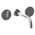 Watermark 36-2.2M-BL1 Zen Wall Mounted 3 Hole Lavatory Set With 8 3/4" Spout