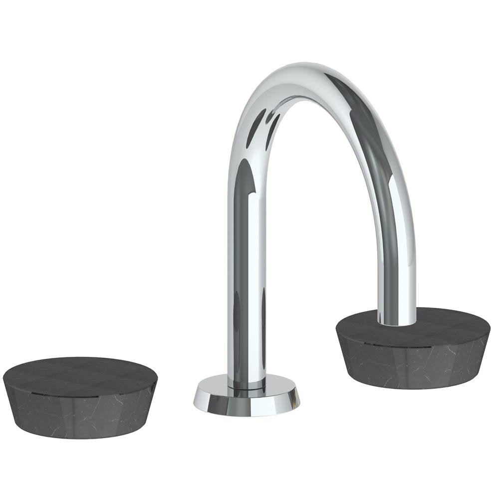 Watermark 36-2S-CM Zen Deck Mounted 3 Hole Gooseneck Lavatory Set