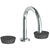Watermark 36-2S-CM Zen Deck Mounted 3 Hole Gooseneck Lavatory Set