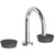 Watermark 36-2S-NM Zen Deck Mounted 3 Hole Gooseneck Lavatory Set