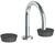 Watermark 36-2S-NM Zen Deck Mounted 3 Hole Gooseneck Lavatory Set