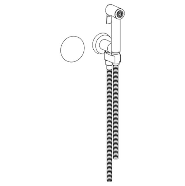 Watermark 36-4.4-HL Zen Wall Mounted Bidet Spray Set & Progressive Mixer With 49" Hose
