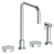 Watermark 36-7.1-BL1 Zen Deck Mounted 4 Hole Square Top Kitchen Set - Includes Side Spray