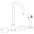 Watermark 36-7.1-CM Zen Deck Mounted 4 Hole Square Top Kitchen Set - Includes Side Spray - Parent