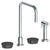 Watermark 36-7.1-NM Zen Deck Mounted 4 Hole Square Top Kitchen Set - Includes Side Spray