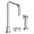 Watermark 36-7.1.3A-BL1 Zen Deck Mounted 3 Hole Square Top Kitchen Set - Includes Side Spray