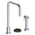 Watermark 36-7.1.3A-MM Zen Deck Mounted 3 Hole Square Top Kitchen Set - Includes Side Spray