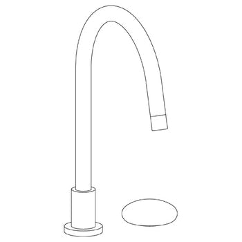Watermark 36-7.1.3G-WM Zen Deck Mounted 2 Hole Gooseneck Kitchen Faucet