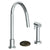 Watermark 36-7.1.3GA-MM Zen Deck Mounted 3 Hole Gooseneck Kitchen Set - Includes Side Spray