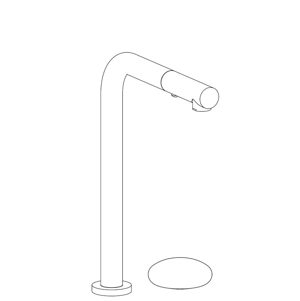 Watermark 36-7.1.3P1-MM Deck Mounted 2 Hole Square Top Kitchen Faucet With Pull Out Spray - Parent