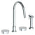 Watermark 36-7.1G-BL1 Zen Deck Mounted 4 Hole Gooseneck Kitchen Set - Includes Side Spray - Parent