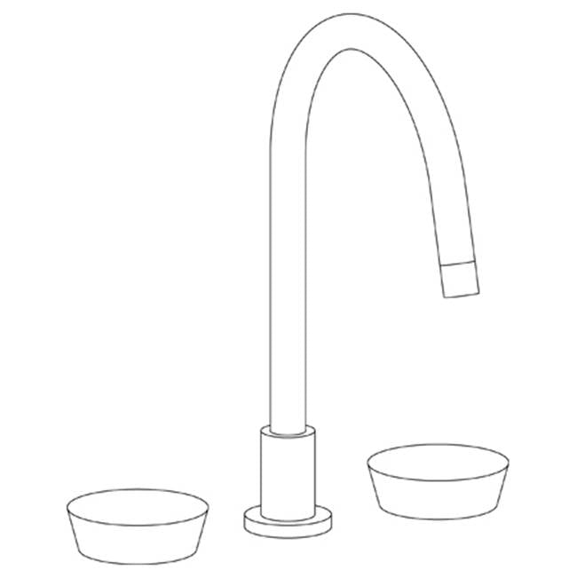 Watermark 36-7G-CM Zen Deck Mounted 3 Hole Gooseneck Kitchen Faucet