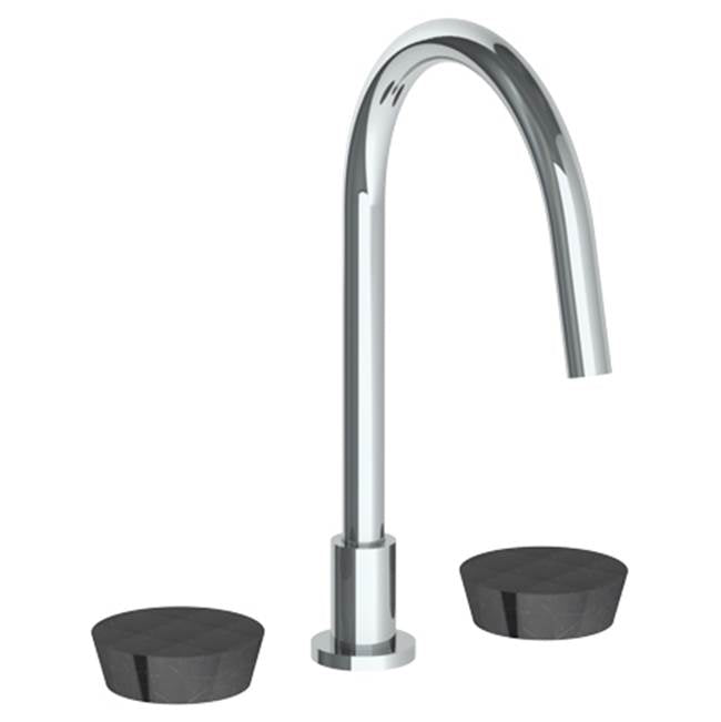 Watermark 36-7G-NM Zen Deck Mounted 3 Hole Gooseneck Kitchen Faucet