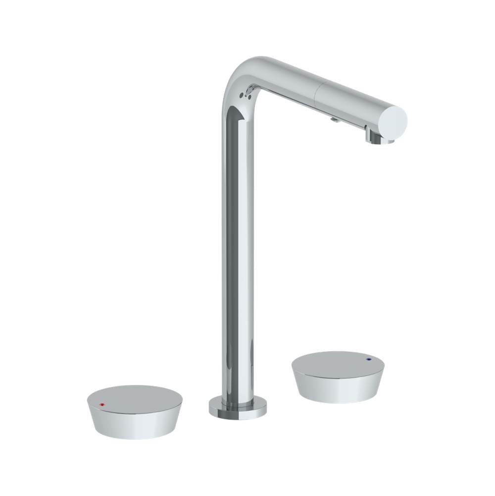 Watermark 36-7P1-BL1 Deck Mounted 3 Hole Square Top Kitchen Faucet With Pull Out Spray - Parent