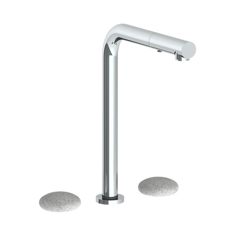 Watermark 36-7P1-WM Deck Mounted 3 Hole Square Top Kitchen Faucet With Pull Out Spray - Parent