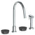 Watermark 36-7.1G-NM Zen Deck Mounted 4 Hole Gooseneck Kitchen Set - Includes Side Spray - Parent