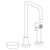 Watermark 36-7.1.3A-IW Zen Deck Mounted 3 Hole Square Top Kitchen Set - Includes Side Spray - Parent