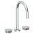 Watermark 36-8-BL1 Zen Deck Mounted 3 Hole Gooseneck Bath Set