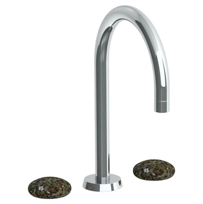 Watermark 36-8-MM Zen Deck Mounted 3 Hole Gooseneck Bath Set