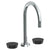 Watermark 36-8-NM Zen Deck Mounted 3 Hole Gooseneck Bath Set - Parent