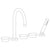 Watermark 36-8.1-CM Zen Deck Mounted 5 Hole Gooseneck Bath Set