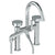 Watermark 36-8.2-BL1 Zen Deck Mounted Exposed Gooseneck Bath Set With Hand Shower