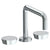 Watermark 36-8.26-BL1 Zen Deck Mounted 3 Hole Square Bath Set