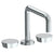 Watermark 36-8.26-BL1 Zen Deck Mounted 3 Hole Square Bath Set