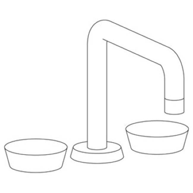 Watermark 36-8.26-CM Zen Deck Mounted 3 Hole Square Bath Set