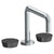Watermark 36-8.26-NM Zen Deck Mounted 3 Hole Square Bath Set