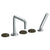Watermark 36-8.26.1-MM Zen Deck Mounted 5 Hole Square Bath Set