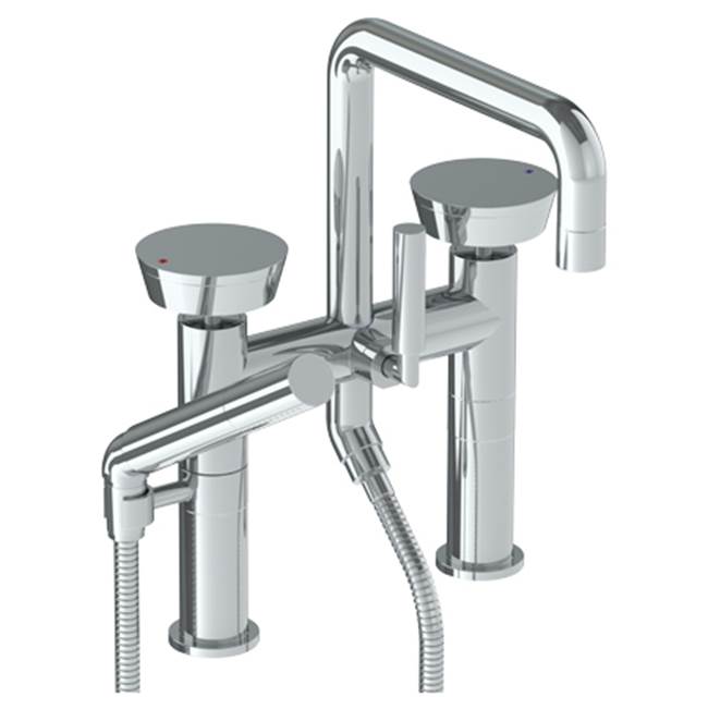 Watermark 36-8.26.2-BL1 Zen Deck Mounted Square Exposed Bath Set With Hand Shower