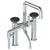 Watermark 36-8.26.2-MM Zen Deck Mounted Square Exposed Bath Set With Hand Shower
