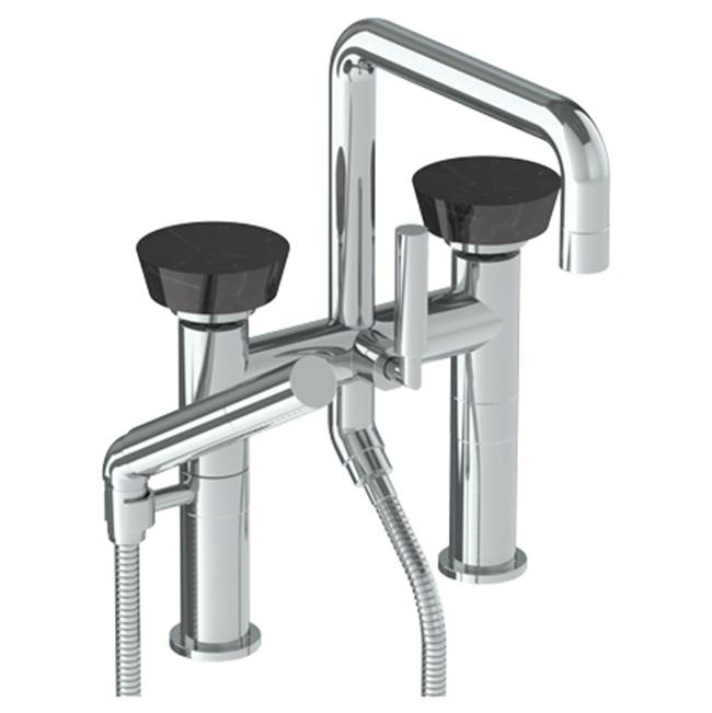 Watermark 36-8.26.2-NM Zen Deck Mounted Square Exposed Bath Set With Hand Shower