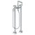 Watermark 36-8.26.3-BL1 Zen Floor Standing Square Bath Set With Slim Hand Shower