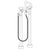Watermark 36-8.26.3-CM Zen Floor Standing Square Bath Set With Slim Hand Shower