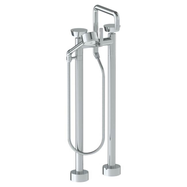 Watermark 36-8.26.3V-BL1 Zen Floor Standing Square Bath Set With Volume Hand Shower - Parent